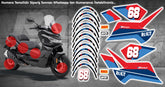 Voge SR4 Uyumlu jant ve Full Sticker set
