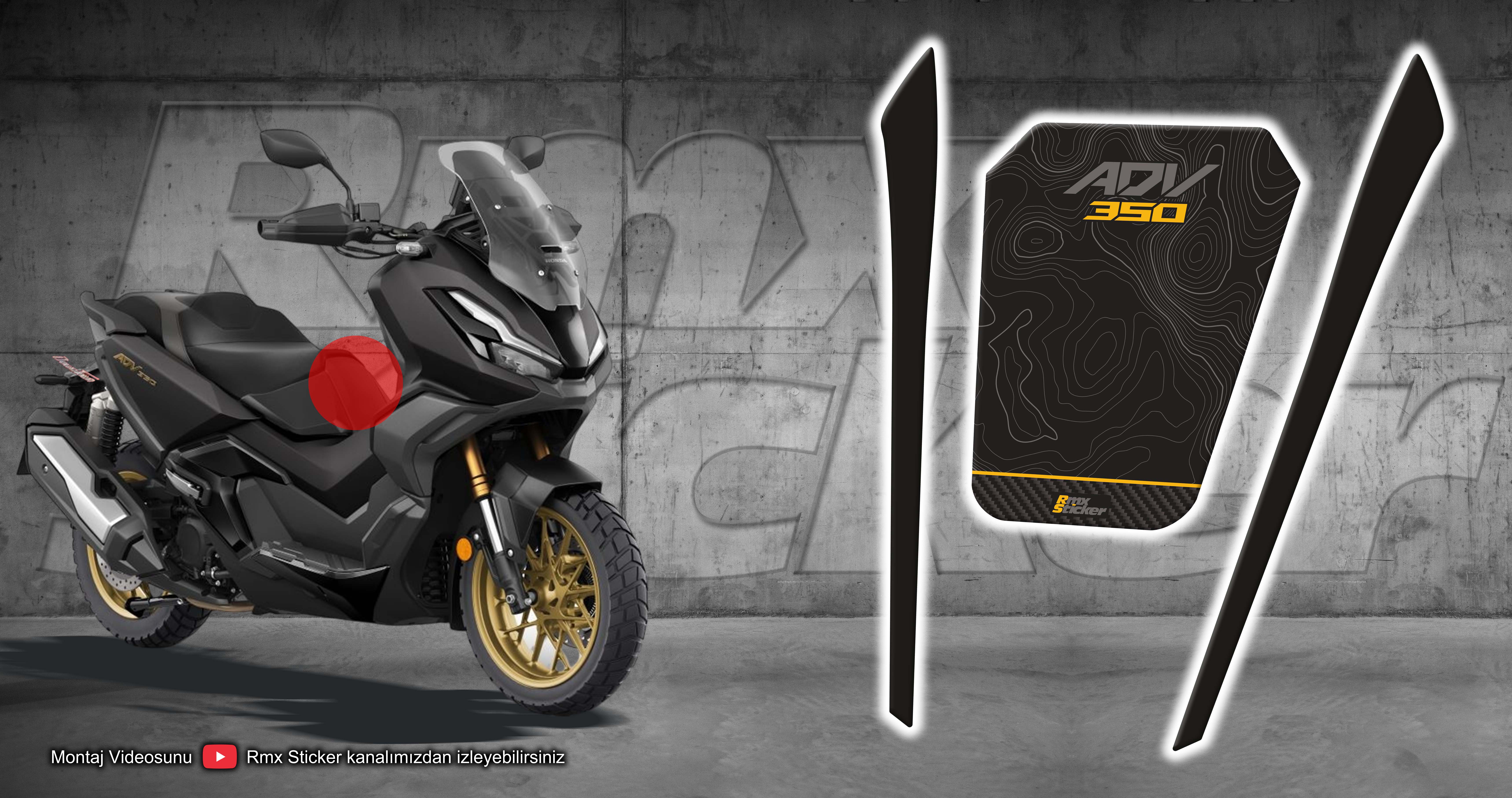 Honda Adv 350 Uyumlu Depo Kapağı Tankpad